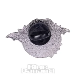 Blue Banana Bats & Pentagrams Pin Badge (Black)