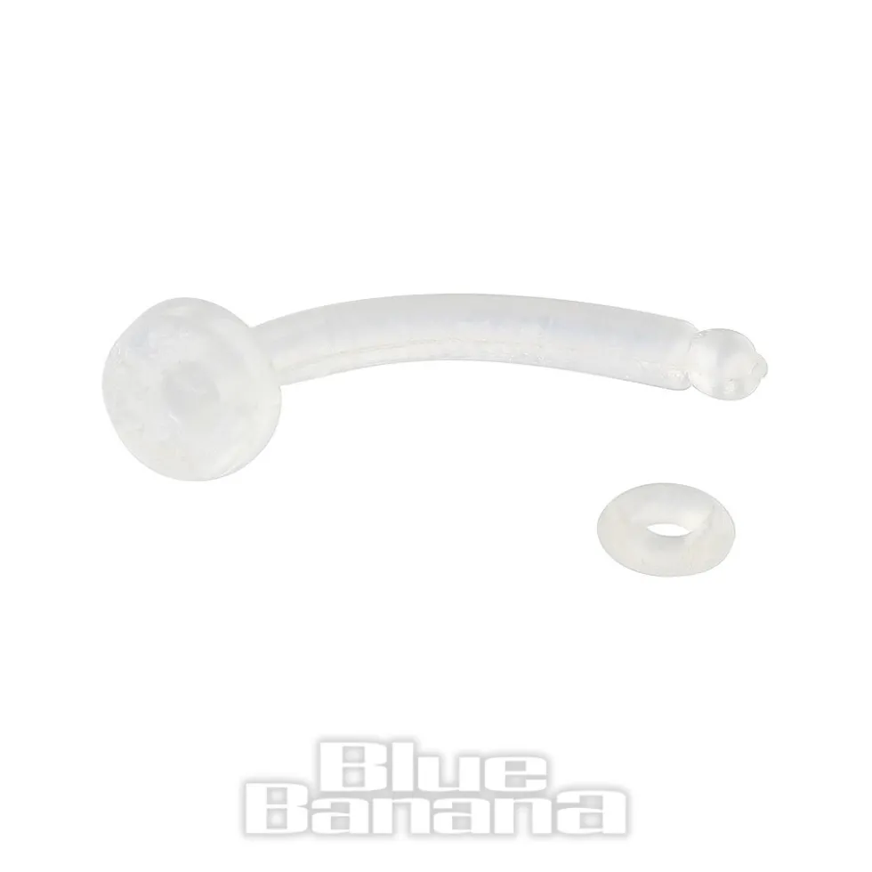 Blue Banana BioFlex 1.6mm Flexible Navel Retainer (Clear)
