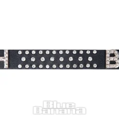 Blue Banana Bitch Belt (Black/Crystal)