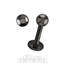Blue Banana Black Titanium 1.2mm Labret (Black)