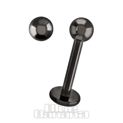 Blue Banana Black Titanium 1.2mm Labret (Black)