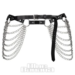 Blue Banana 7 Chain Belt (Black)