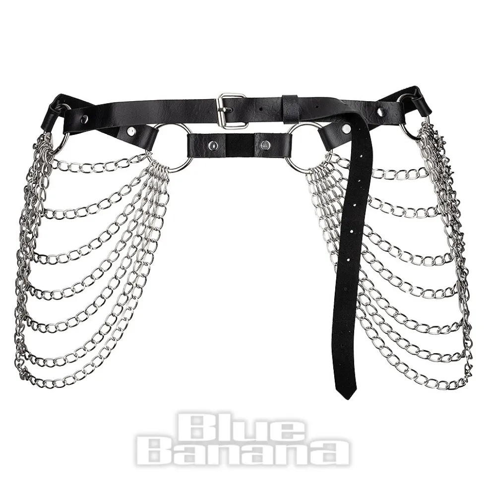 Blue Banana 7 Chain Belt (Black)