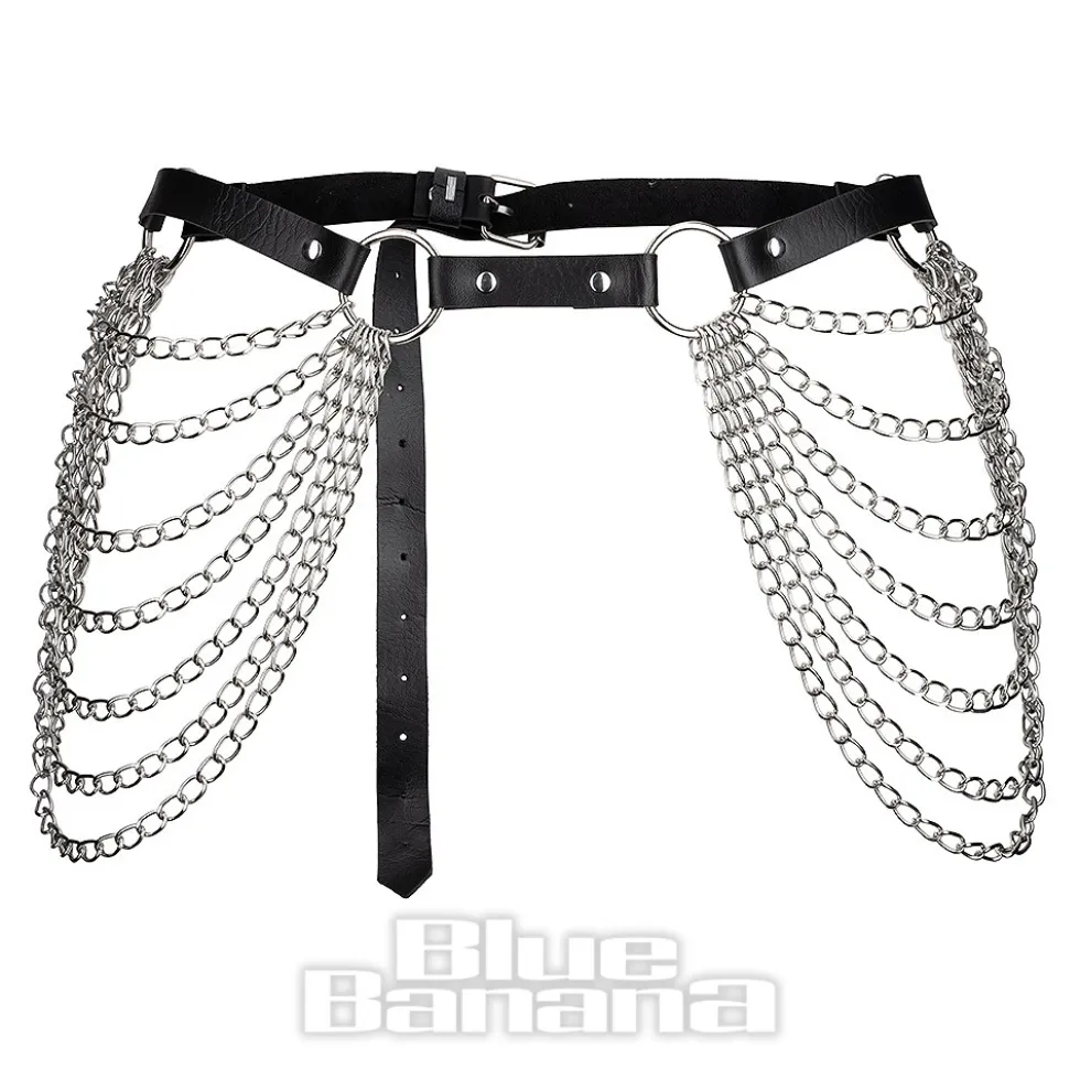 Blue Banana 7 Chain Belt (Black)
