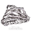 Blue Banana Claw Hand Hair Clip (Silver)