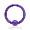 Blue Banana Coloured Titanium BCR (Purple)