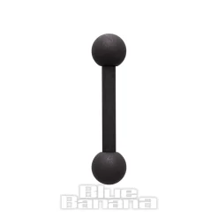 Blue Banana Coloured Titanium 1.6mm Barbell (Matt Black)