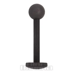 Blue Banana Coloured Titanium 1.2mm Labret (Matt Black)