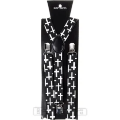 Blue Banana Crosses Braces (Black)