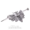 Blue Banana Death'S Head Moth Hair Pin (Silver)