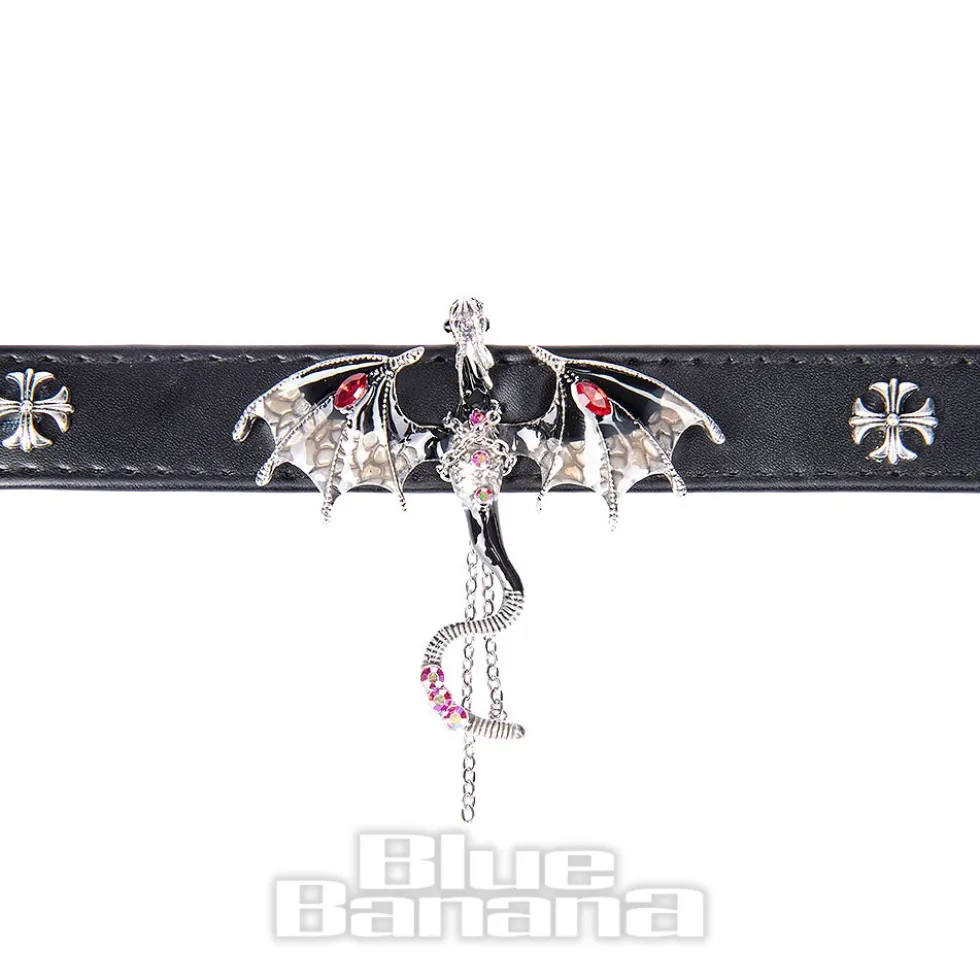 Blue Banana Dragon Choker (Silver)