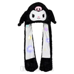 Blue Banana Face and Skull Ear Hat With Lights (Black)