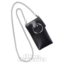 Blue Banana Faux Leather Ring Bag (Black)