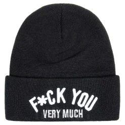 Blue Banana F*ck You Beanie Hat (Black)