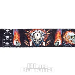 Blue Banana Fire Skull Belt (Black)