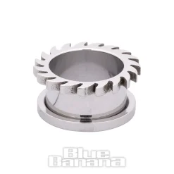 Blue Banana Flames 4-14mm Steel Tunnel (Silver)