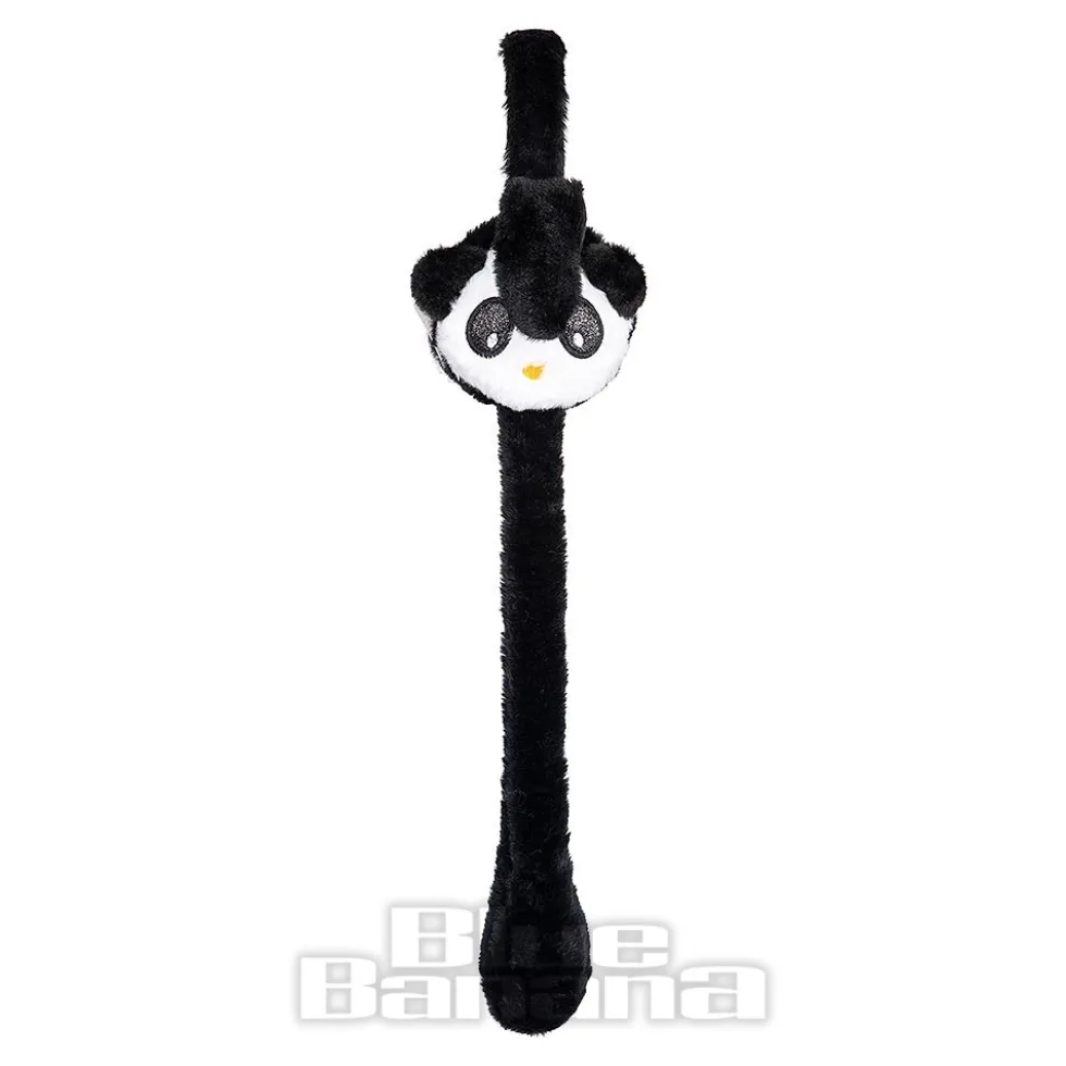 Blue Banana Flipping Ears Panda Headband (Black/White)
