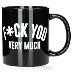 Blue Banana Fuck You Mug (Black)