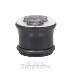 Blue Banana Glow In The Dark Sugar Skull Plug (White)