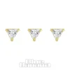 Blue Banana Gold 3mm Triangle Nose Studs (3 Pack)