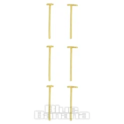 Blue Banana Gold Moon & Star Nose Studs (6 Pack)