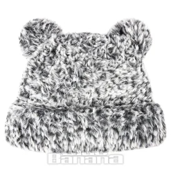 Blue Banana Knitted Ears Hat (Grey)