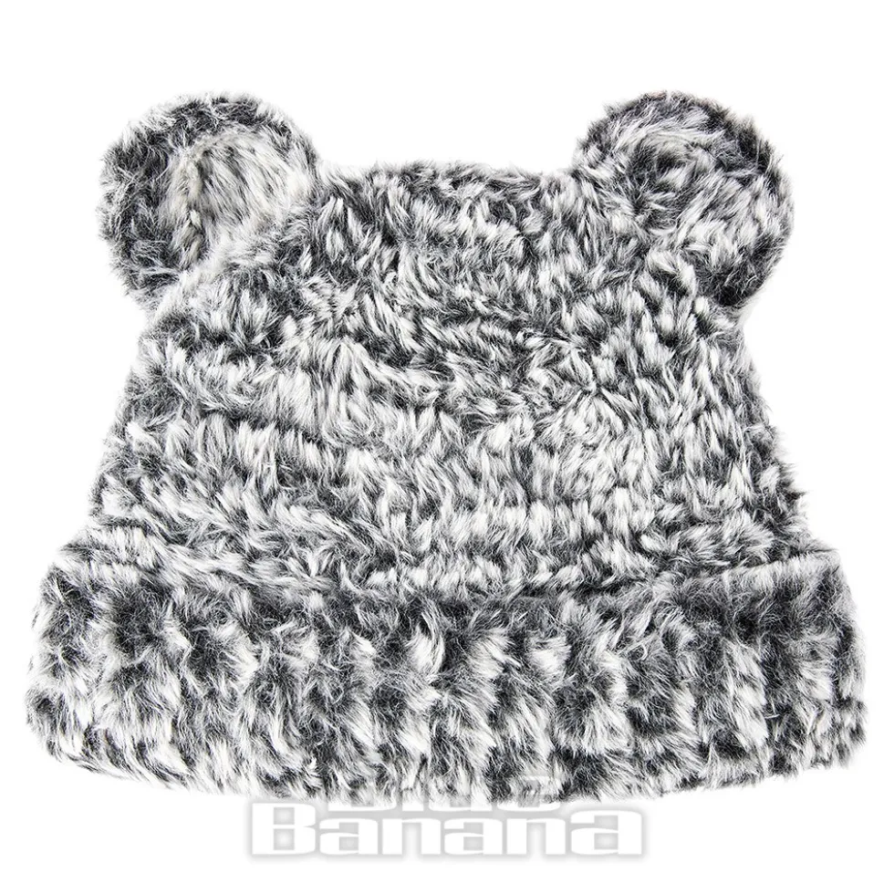 Blue Banana Knitted Ears Hat (Grey)