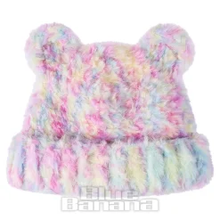 Blue Banana Knitted Ears Hat (Light Pink/Blue)