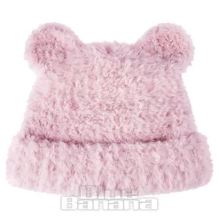 Blue Banana Knitted Ears Hat (Pastel Pink)