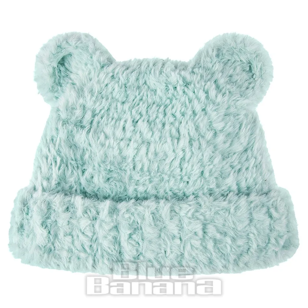 Blue Banana Knitted Ears Hat (Turquoise)