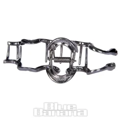 Blue Banana Large Snake Hair Clip (Black)