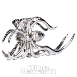 Blue Banana Large Spider Hair Clip (Silver)
