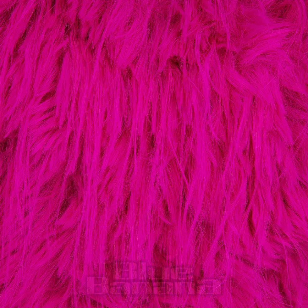 Blue Banana Long Fur Bag (Hot Pink)