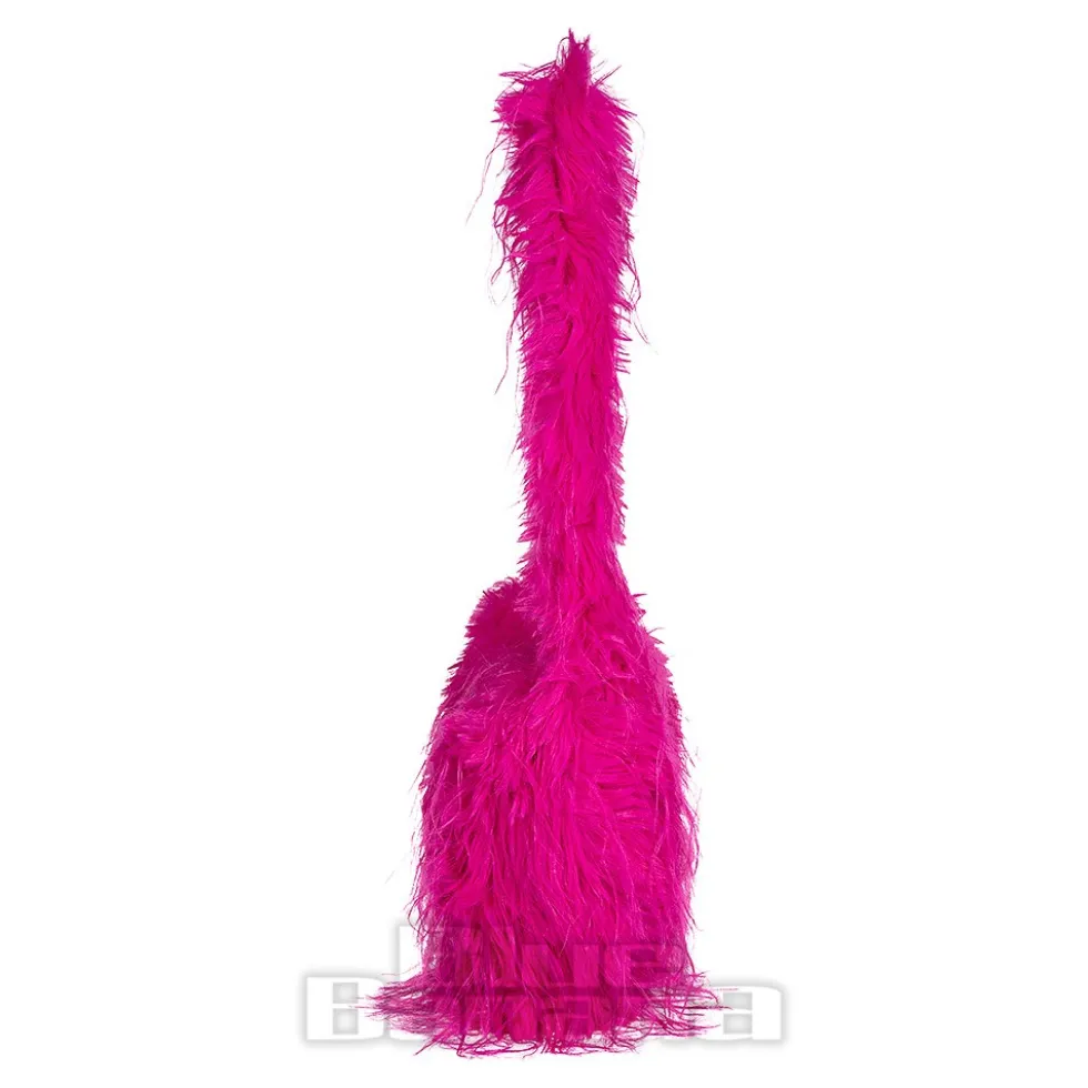 Blue Banana Long Fur Bag (Hot Pink)