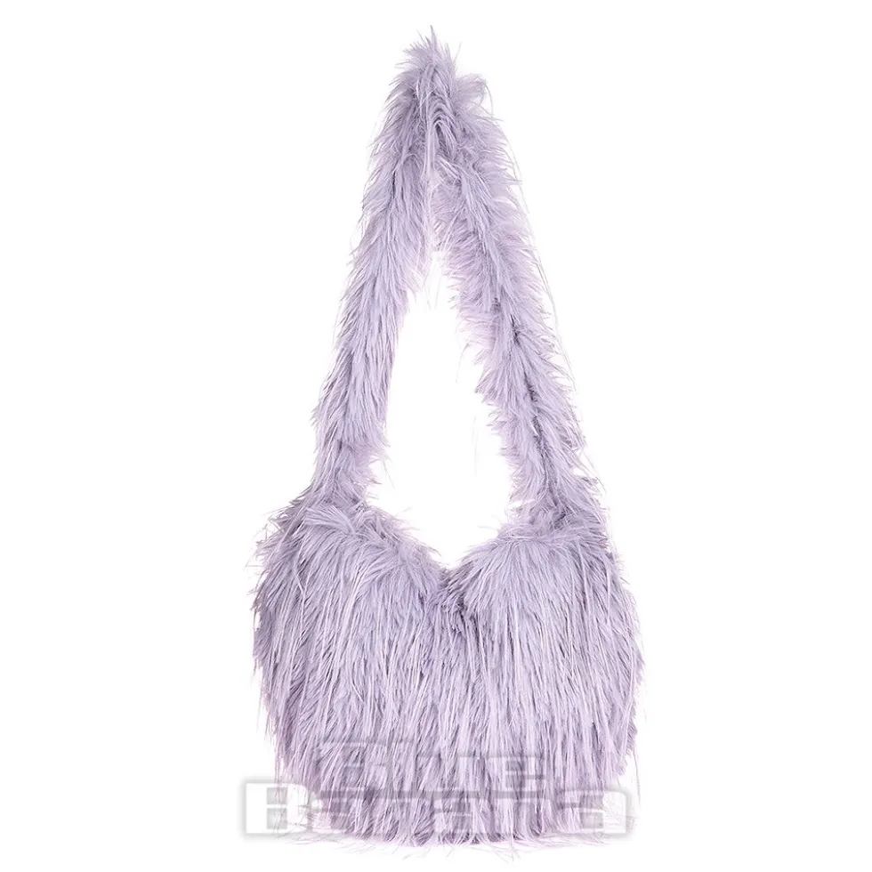 Blue Banana Long Fur Bag (Lilac)