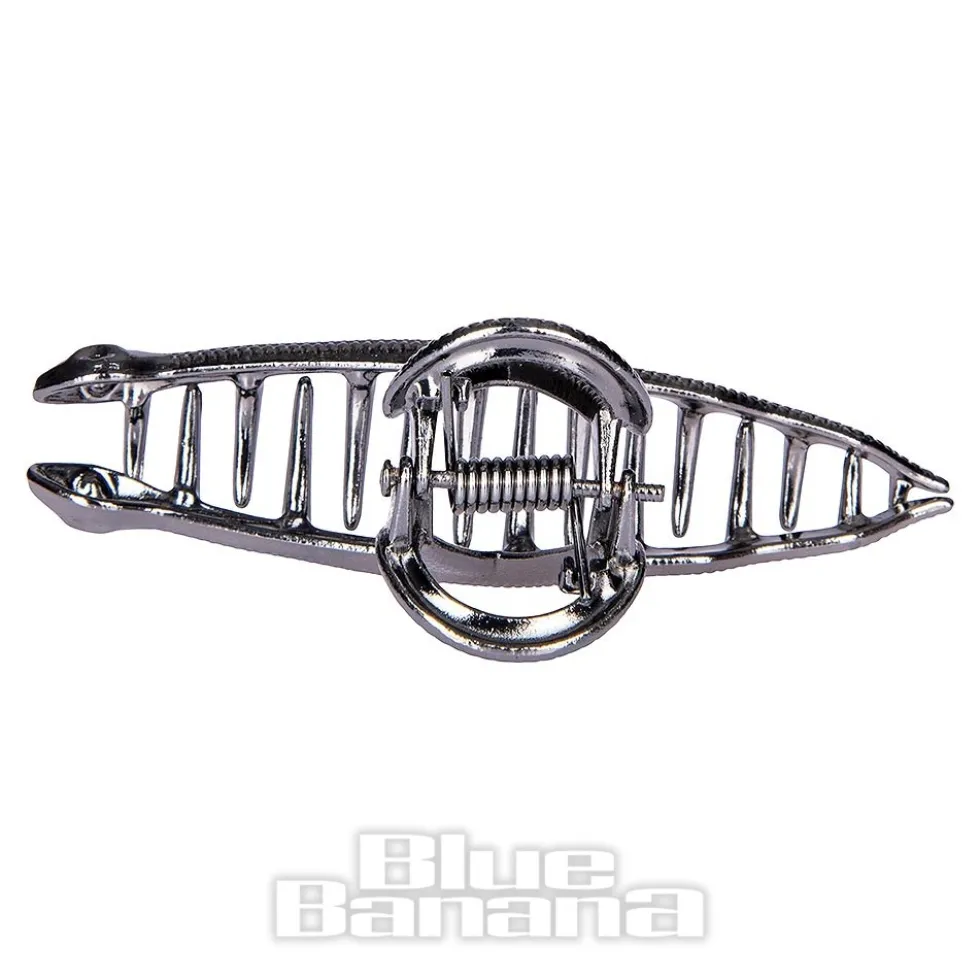 Blue Banana Mini Snake Hair Clip (Black)