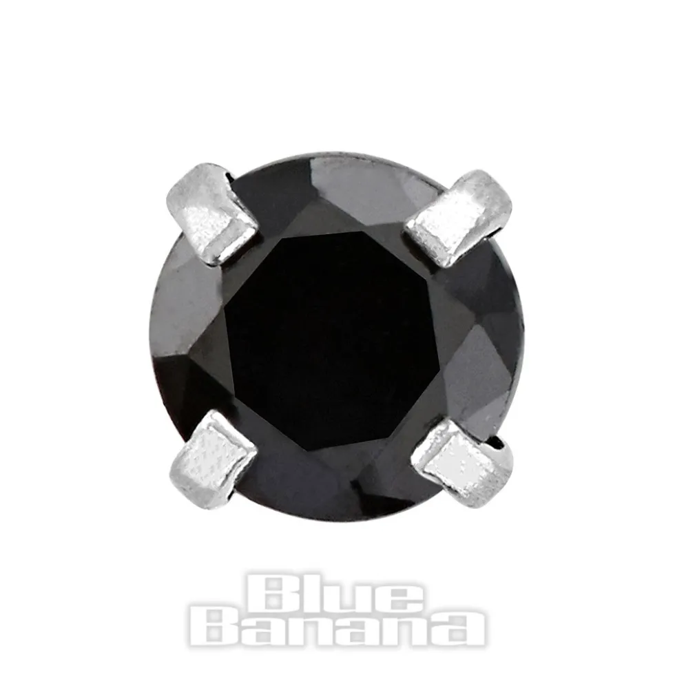 Blue Banana 1.2mm Black Jewel Tragus Bar (3mm)