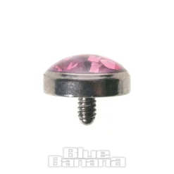 Blue Banana 5mm Glitter Dermal Top (Rose)