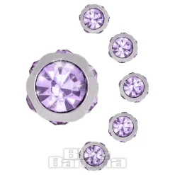 Blue Banana 6mm Multi Jewelled Ball (Amethyst)