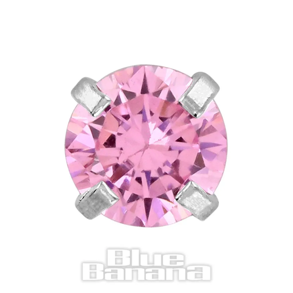 Blue Banana 1.2mm Rose Jewel Tragus Bar (3mm)