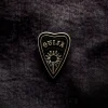 Blue Banana Ouija Planchette Pin Badge (Black)