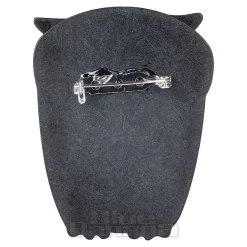 Blue Banana Owl Brooch (Red)