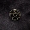 Blue Banana Pentagram Pin Badge (Black)