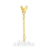 Blue Banana Plasma Gold 1.2 x 8mm Butterfly Chain Threadless Labret (Gold)