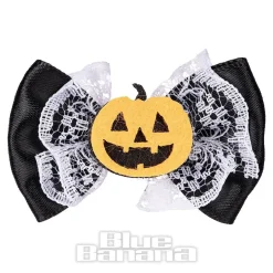 Blue Banana Pumpkin Bow Hair Clip (Multicoloured)