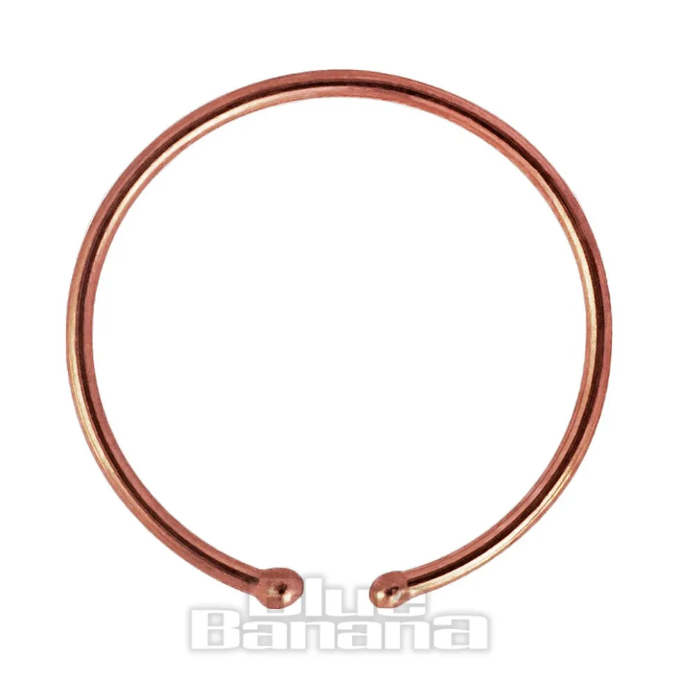 Blue Banana Rose Gold 0.8mm Open Ring (Rose Gold)