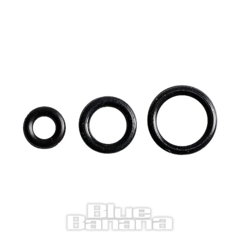 Blue Banana Rubber Assorted 'O' Ring Set (Black)