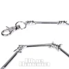 Blue Banana Short Barbed Wire Chain (Silver)