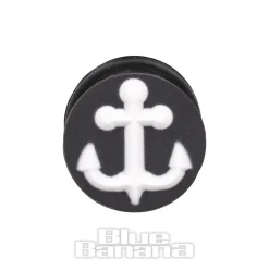 Blue Banana Silicone Anchor Plug 6-20mm (Black/White)