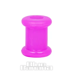 Blue Banana Silicone Flesh Tunnel 3-22mm (Purple)